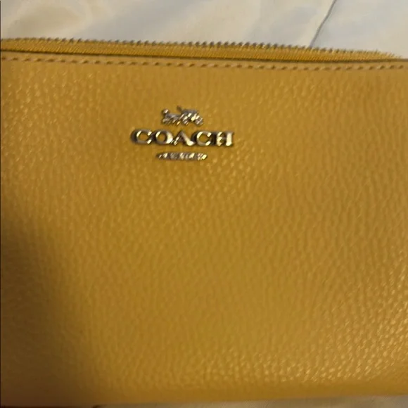 Coach Yellow Wristlet Clutch - Picture 2 of 10